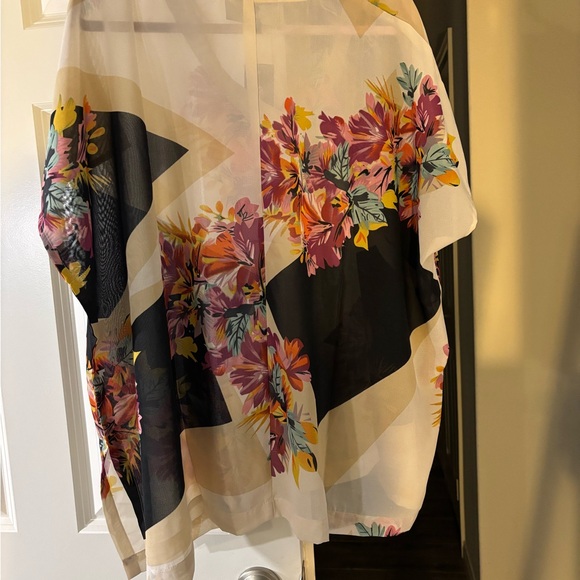 Floral Print Women's Top - Multicolor - Picture 6 of 7